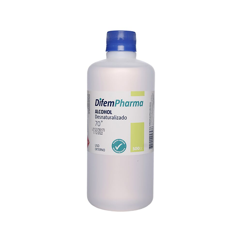 ALCOHOL 70° X 500 ML DIFEM /ANALIA/ELITE