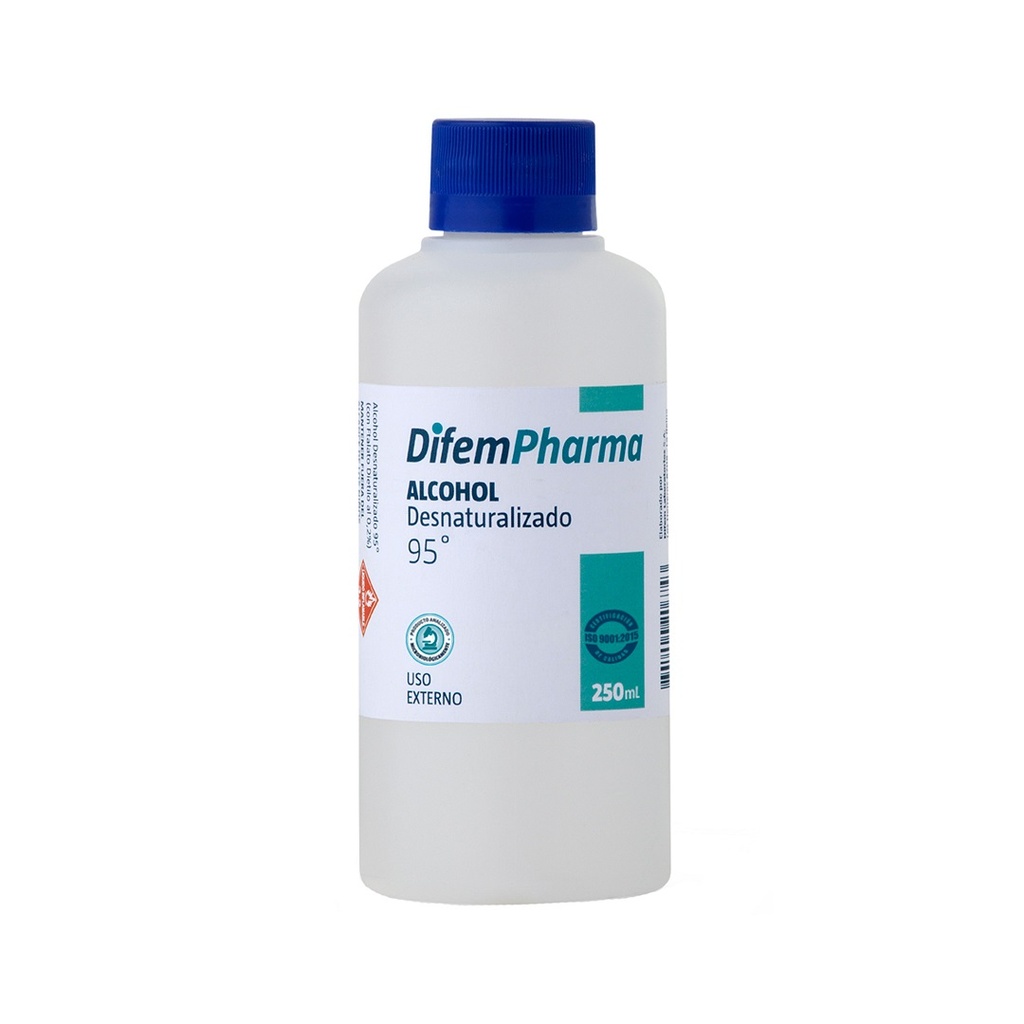 ALCOHOL 95° X  250 ML DIFEM/ELITE/FAMILY