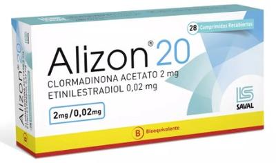ALIZON 20 X 28 COMP (CLORMADINONA 2 MG/ETINILESTRADIOL 0.02 MG) (HORM)