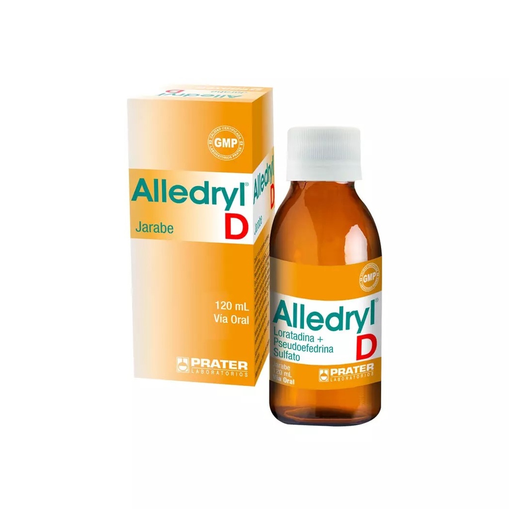 ALLEDRYL D JARABE X 120 ML (LORATADINA/PSEUDOEFEDRINA)