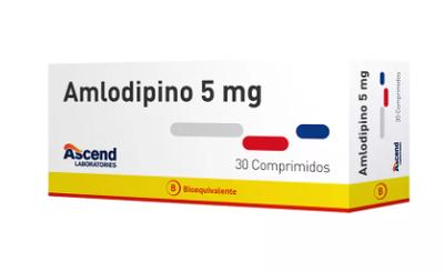 AMLODIPINO  5 MG ASCEND X 30 COMP (GENER)