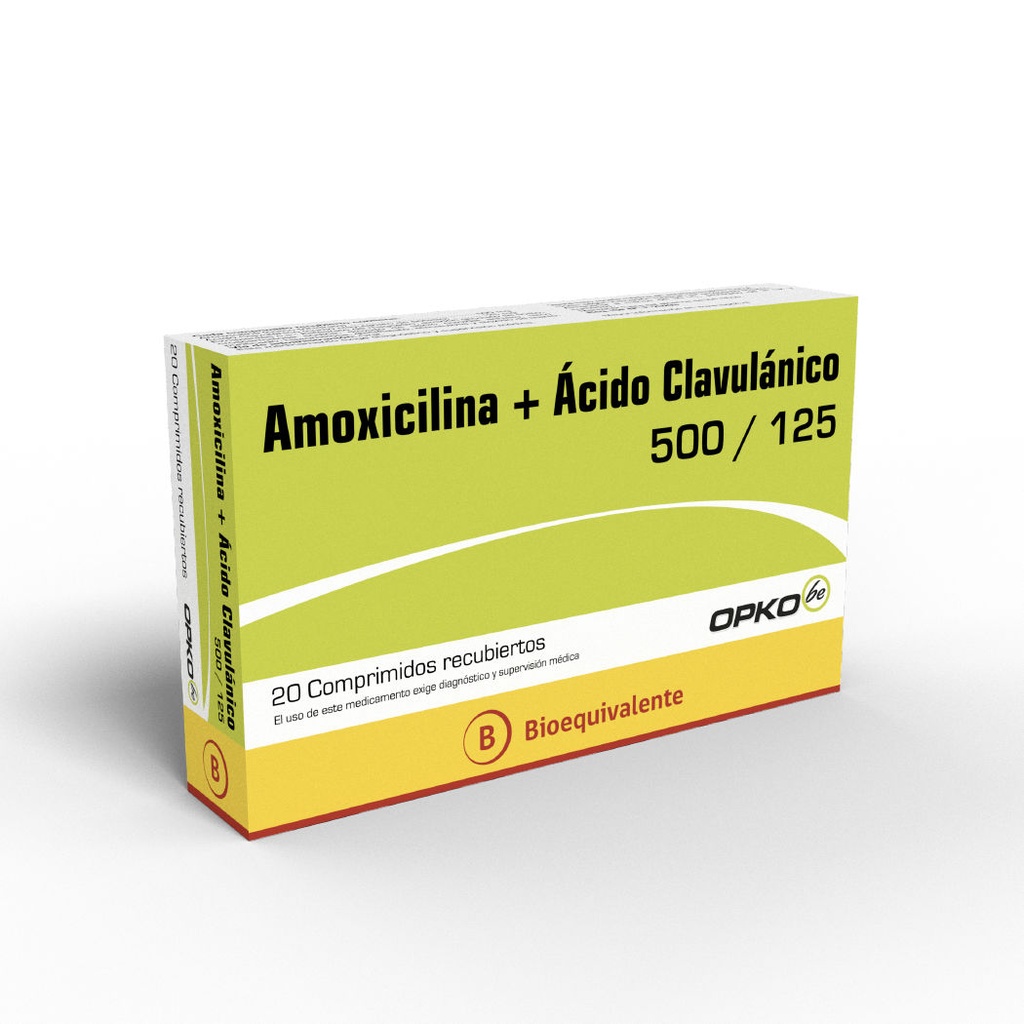 AMOXICILINA/CLAVULANICO 500/125 OPKO X 20 COMP (GENER)  (PTM)