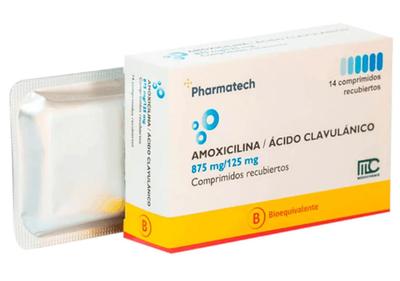 AMOXICILINA/CLAVULANICO 875/125 PHARMATECH X 14 COMP (GENER)