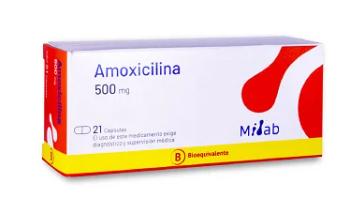 AMOXICILINA 500 MG MINTLAB X 21 CAPS (GENER) (PTM)