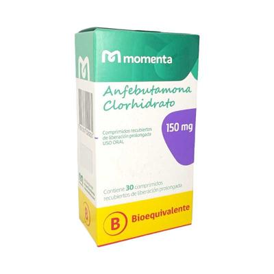ANFEBUTAMONA LP 150 MG EUROFARMA MOMENTA X 30 COMP (BUPROPION)