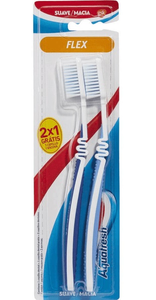 AQUAFRESH CEPILLO FLEX SUAVE 2 X 1