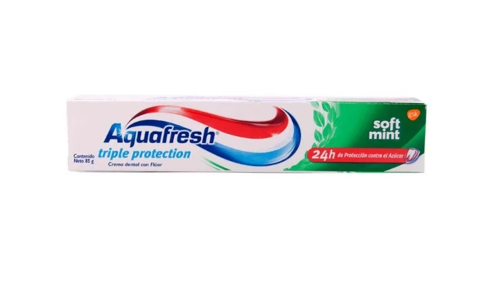 AQUAFRESH PASTA TRIPLE PROTECCION SOFT MINT X 85 GR***