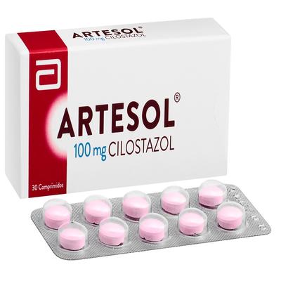 ARTESOL 100 MG X 30 COMP (CILOSTAZOL)***