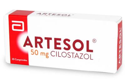 ARTESOL 50 MG X 30 COMP (CILOSTAZOL)***