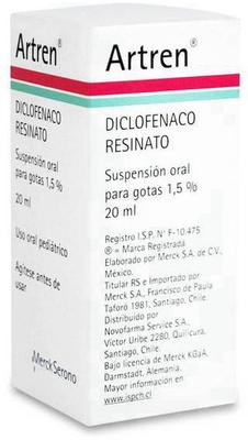 ARTREN GOTAS 1,5 % X 20 ML (DICLOFENACO)***