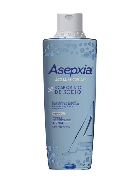 ASEPXIA BICARBONATO AGUA MICELAR X 400 ML***