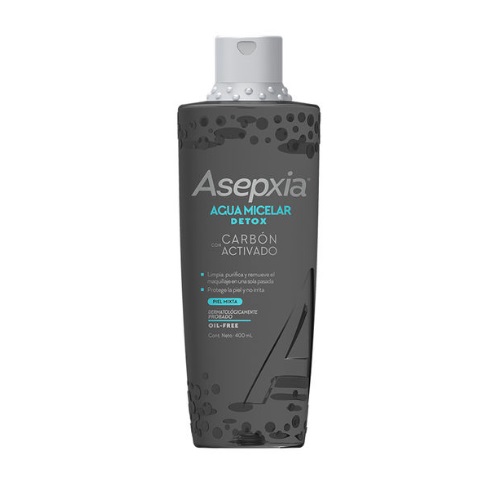 ASEPXIA CARBON DETOX AGUA MICELAR X 400 ML***