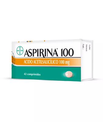 ASPIRINA 100 MG X 42 COMP (AC. ACETILSALICILICO) (PTM)