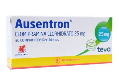 AUSENTRON 25 MG X 30 COMP (CLOMIPRAMINA)