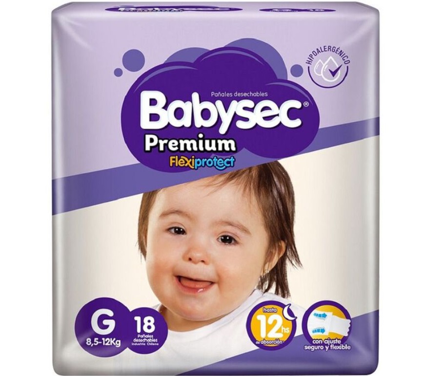 BABYSEC PAÑAL PREMIUM G X 18 UNID