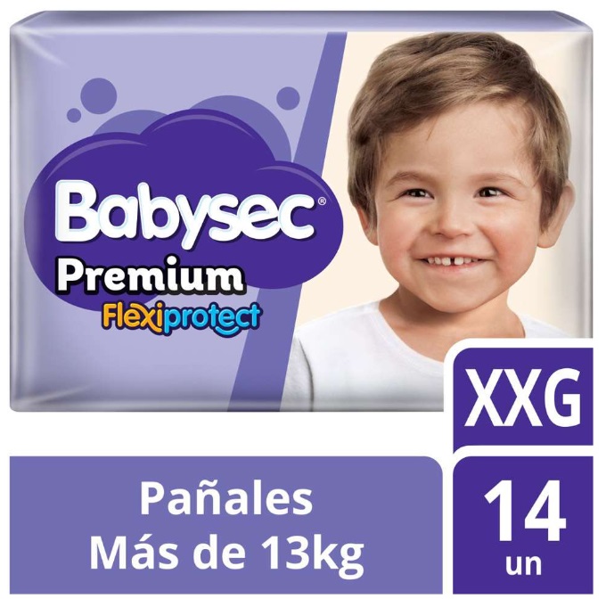 BABYSEC PAÑAL PREMIUM XXG X 14 UNID