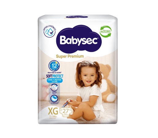 BABYSEC PAÑAL SUPER PREMIUM XG X 14 UNID