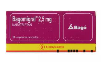 BAGOMIGRAL 2,5 MG X 10 COMP (NARATRIPTAN)