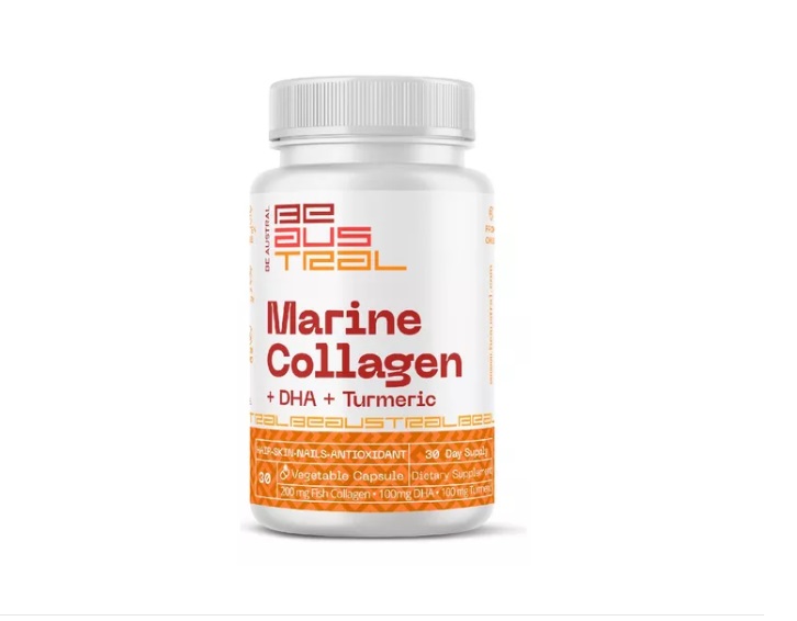 BE AUSTRAL MARINE COLLAGEN + DHA + TURMERIC X 30 CAPS VEGETALES