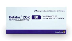 BETALOC ZOK LP  50 MG X 30 COMP (METOPROLOL)