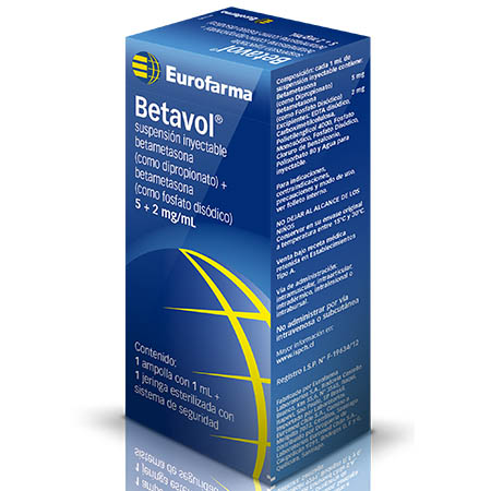 BETAVOL RAPILENTO AMPOLLA X 1 ML + JER (BETAMETASONA/FOSFATO DIPROPIONATO)