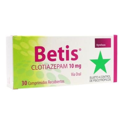 BETIS 10 MG X 30 COMP (CLOTIAZEPAM) (PSICO)