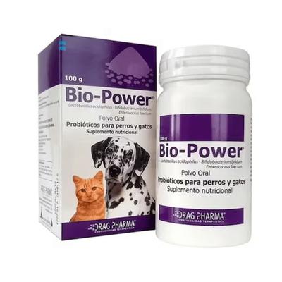 BIO-POWER POLVO ORAL X 100 GR (PROBIOTICOS)(VET)***DESCUENTO POR PRONTO VENCE***
