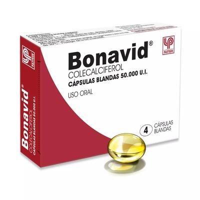 BONAVID 50.000 UI X 4 CAPS BLANDAS (COLECACIFEROL)