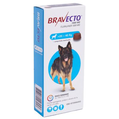 BRAVECTO 20 - 40 KG (FLURALANER) (VET)
