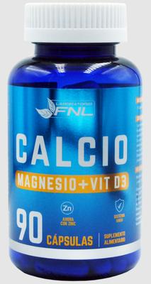 CALCIO + MAGNESIO + VIT D3 X 90 CAPS FNL (NAT)