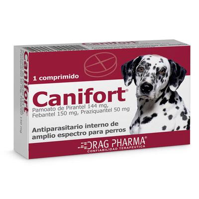 CANIFORT X 1 COMP (PRAZIQUANTEL/PIRANTEL/FEBANTEL)(VET)
