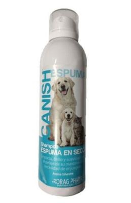 CANISH ESPUMA SHAMPOO SECO X 160 ML (VET)*DESCUENTO PRONTO VENCE*
