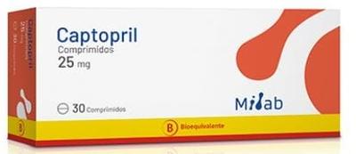 CAPTOPRIL 25 MG MINTLAB X 30 COMP (GENER)(PTM)
