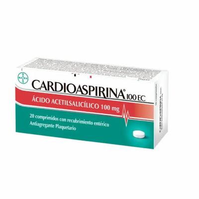 CARDIOASPIRINA 100 MG X 20 COMP (AC. ACETILSALICILICO) (PTM)