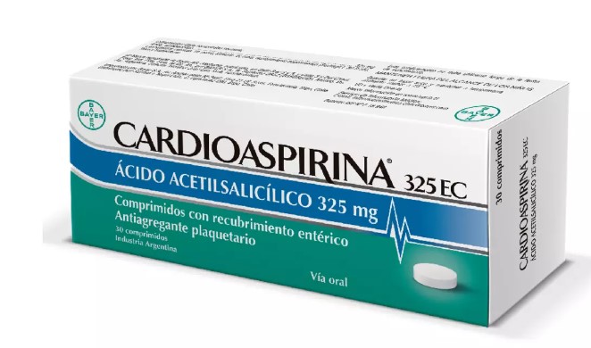 CARDIOASPIRINA 325 MG X 30 COMP (AC. ACETILSALICILICO)