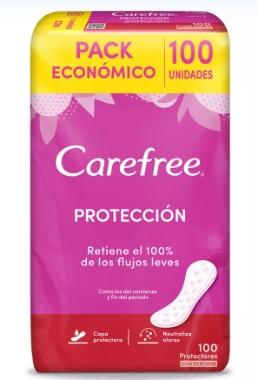 CAREFREE PROTECTOR DIARIO ORIGINAL CON PERFUME X 100 UNID