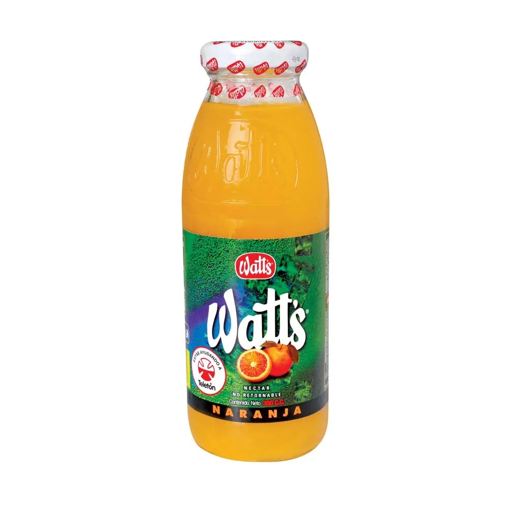 CCU WATTS NARANJA BOCA ANCHA 300 ML