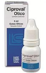 CENABAST CIPROFLOXACINO OTICO GOTAS 0,3% X 5 ML (CIPROVAL OTICO)