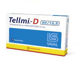 CENABAST TELMISARTAN 80 MG / HIDROCLOROTIAZIDA 12,5 MG X 30 COMP (TELLMI-D)
