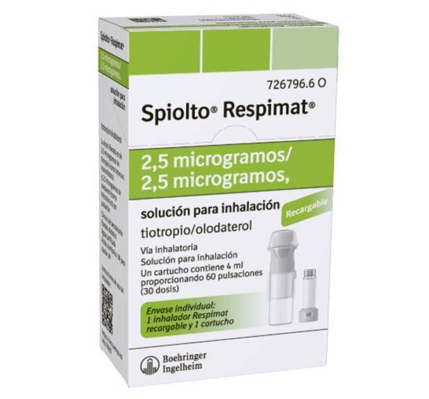 CENABAST TIOTROPIO/OLODATEROL 2.5/2.50 FC INH X 30 DOSIS (SPIOLTO RESPIMAT)