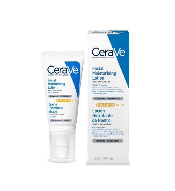 CERAVE LOCION HIDRATANTE FACIAL AM SPF 25 X 52 ML***