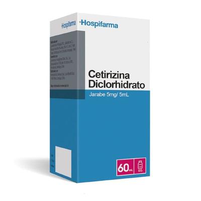 CETIRIZINA JARABE 5 MG/5 ML HOSPIFARMA X 60 ML (GENER)