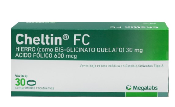 CHELTIN FC X 30 COMP (ACIDO FOLICO//GLICINATO FERROSO)
