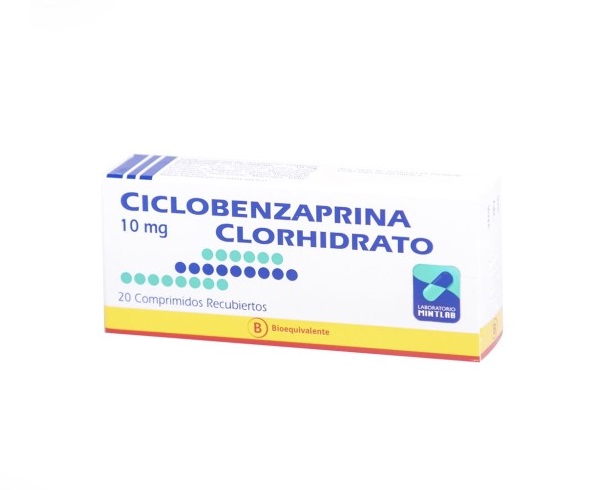 CICLOBENZAPRINA 10 MG MINTLAB X 20 COMP (GENER)