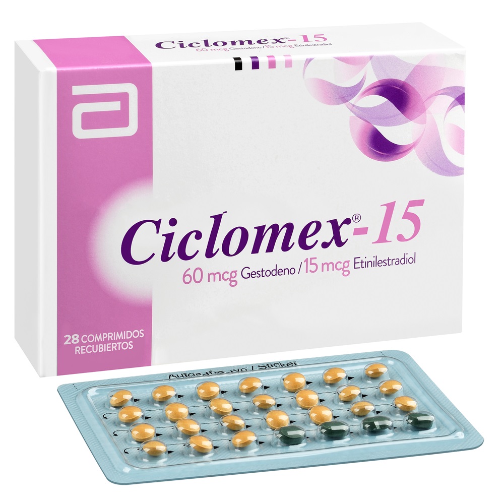 CICLOMEX 15 X 28 COMP CFR (GESTODENO/ETINILESTRADIOL) (RS:30) (HORM)