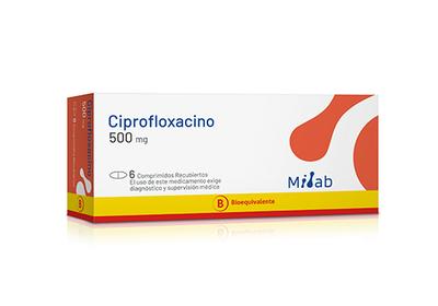 CIPROFLOXACINO 500 MG MINTLAB X 6 COMP (GENER)(PTM)