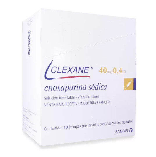 CLEXANE 40 MG/0,4 ML X 10 JER (ENOXAPARINA)(CONTRA PEDIDO)