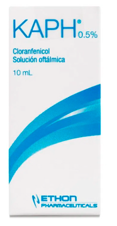 CLORANFENICOL 0,5 % GOTAS OFTAL ETHON X 10 ML (KAPH)(GENER) (PTM)***