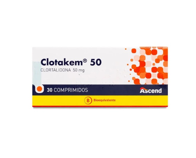 CLOTAKEM 50 MG X 30 COMP (CLORTALIDONA)