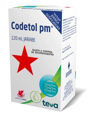 CODETOL PM INFANTIL JARABE X 120 ML (CODEINA)***